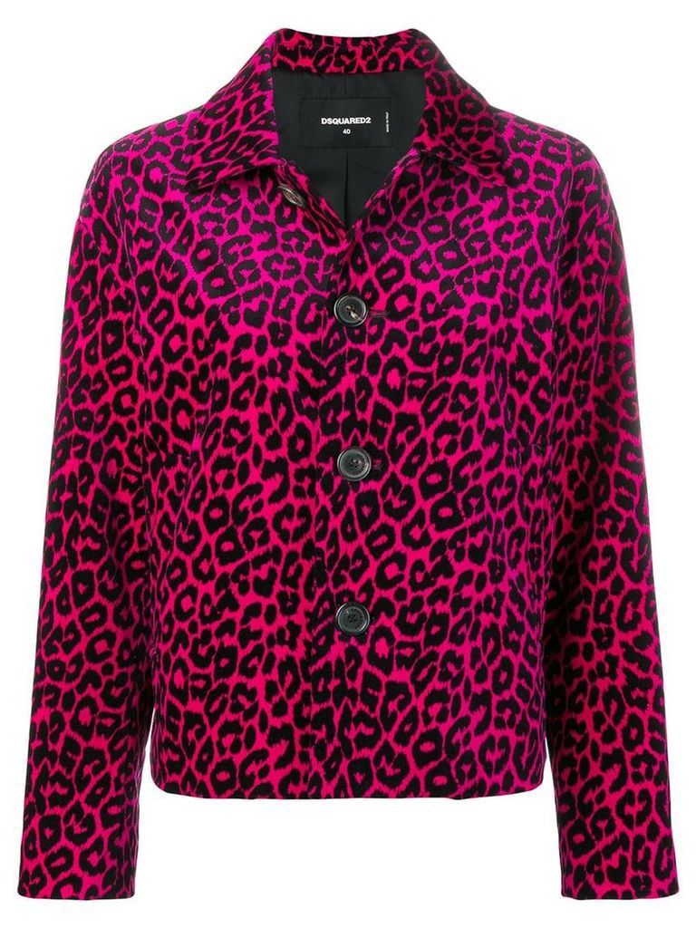 Dsquared2 leopard print jacket - Pink