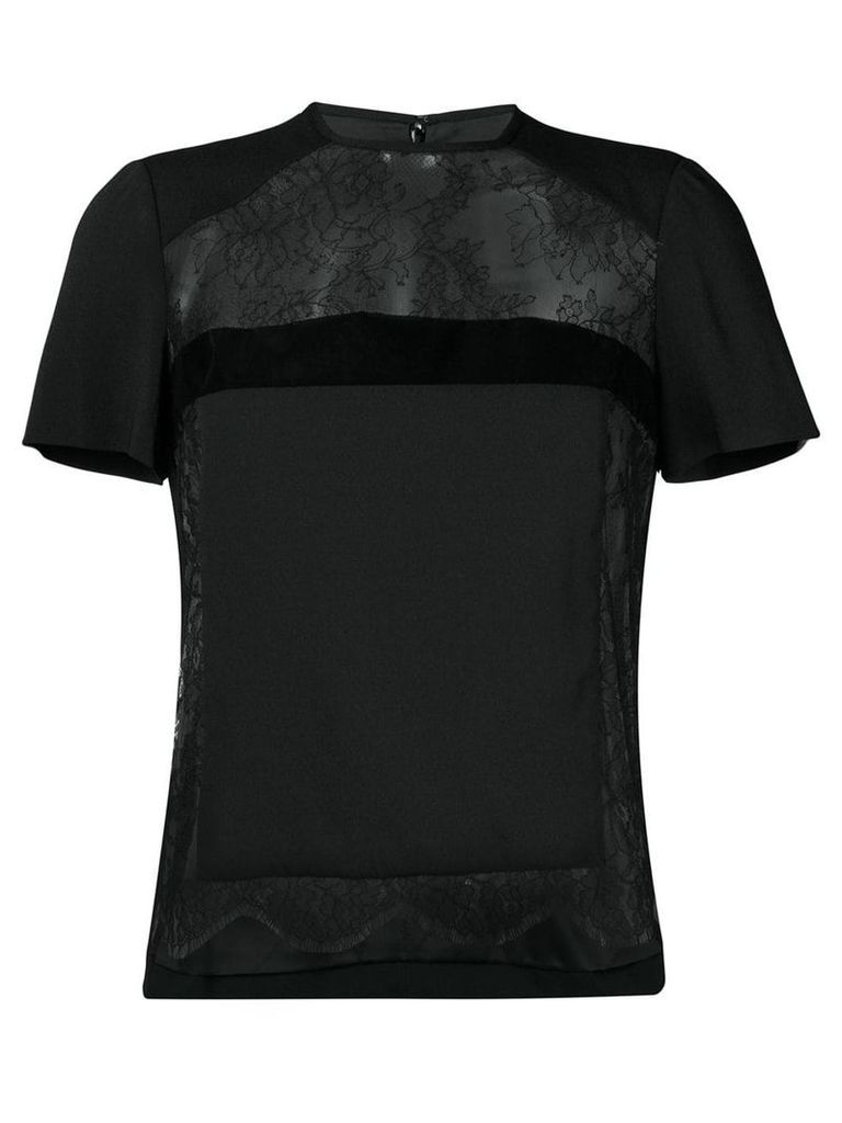 Dsquared2 lace panel tee - Black