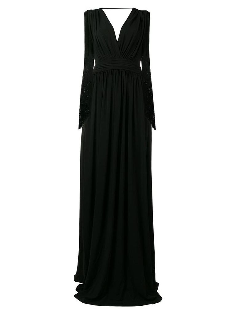 Alberta Ferretti long evening dress - Black