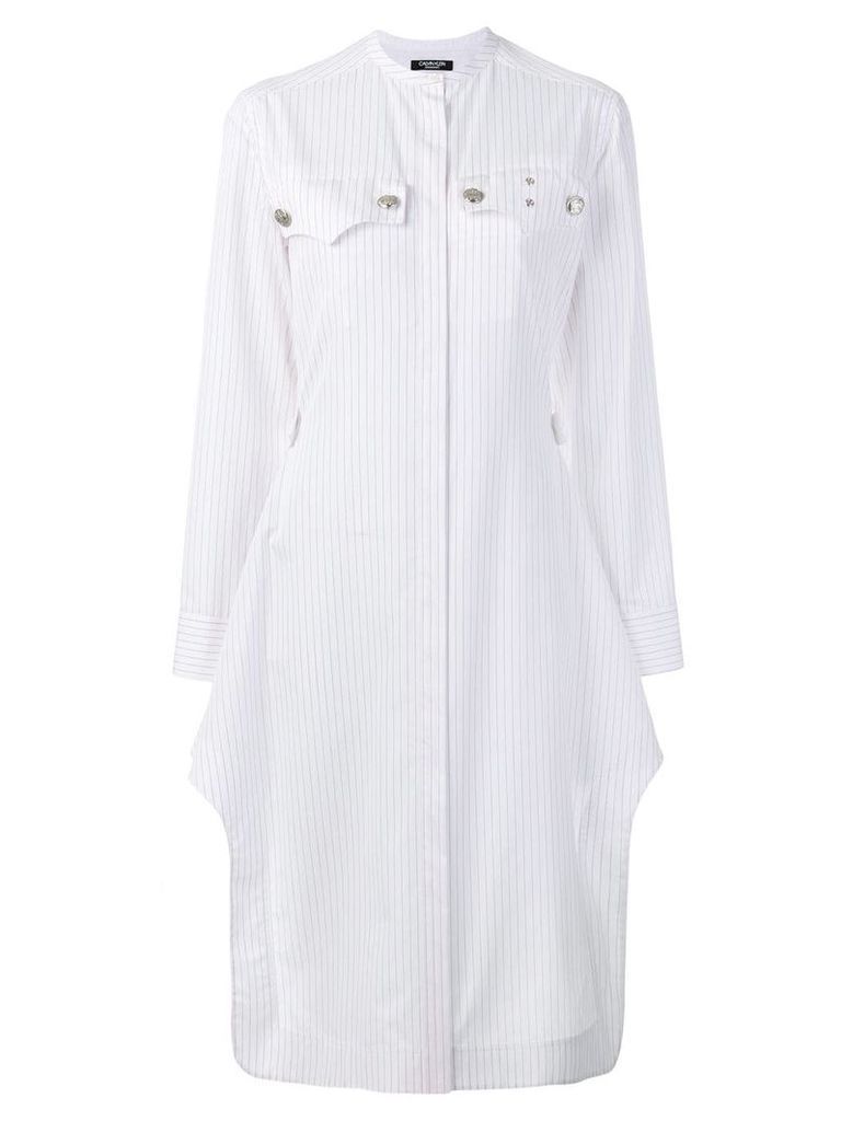Calvin Klein 205W39nyc pinstripe shirt dress - White
