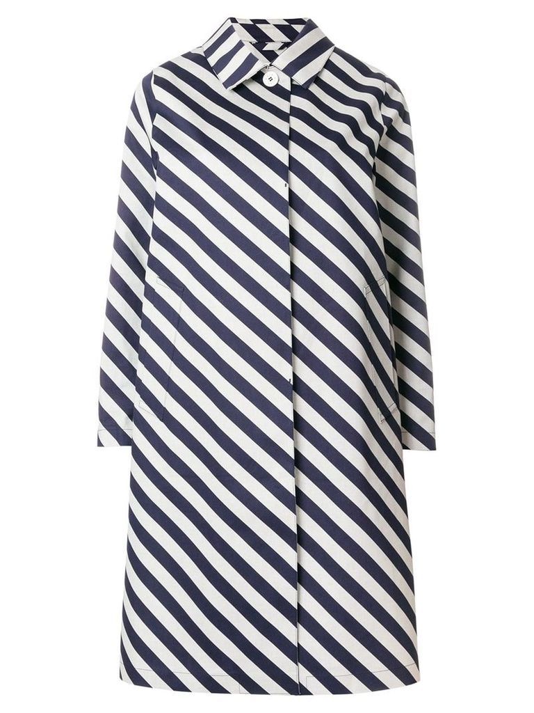 Mackintosh striped raincoat - Blue