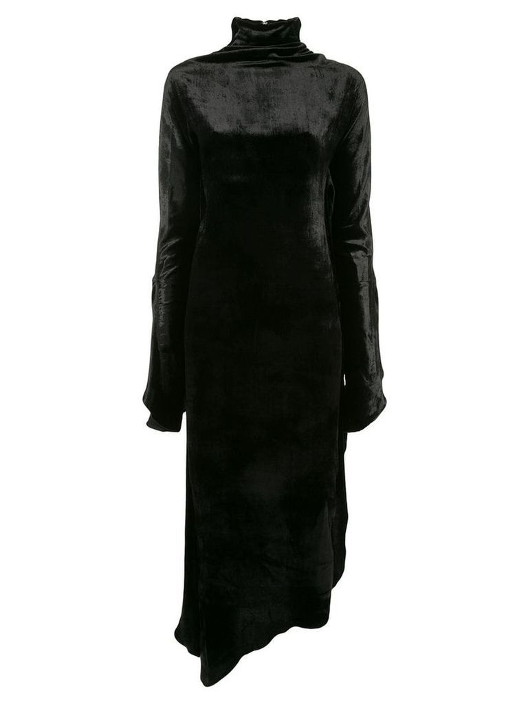 Paula Knorr Relief long sleeve dress - Black
