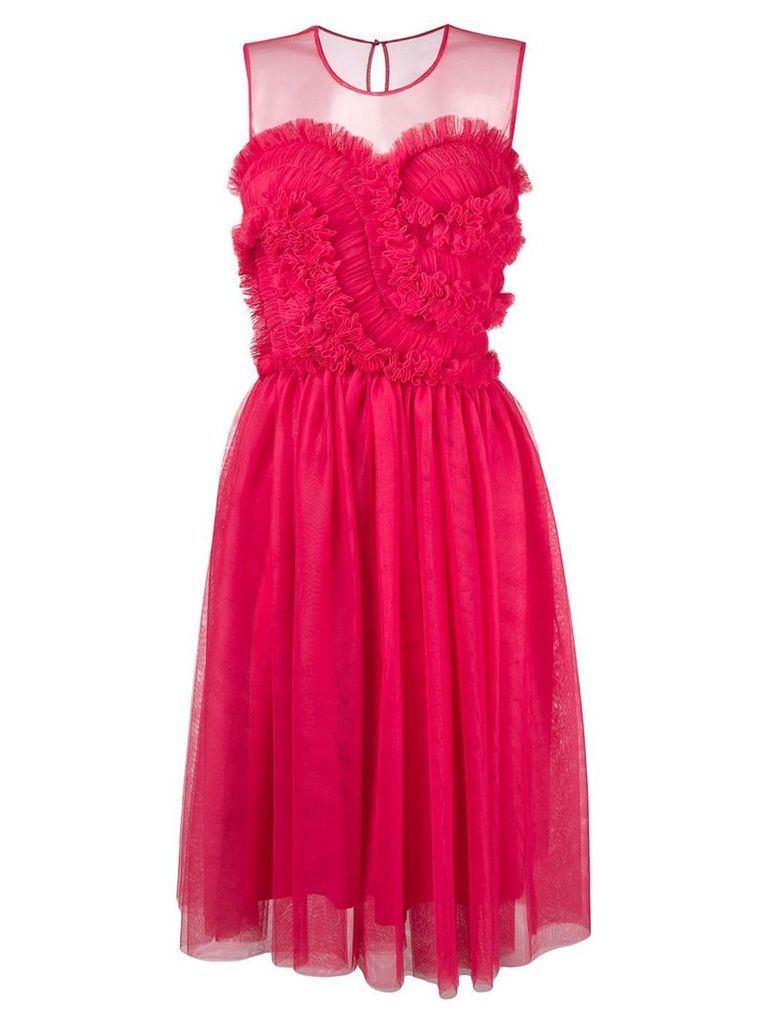 P.A.R.O.S.H. frilled detail dress - Pink
