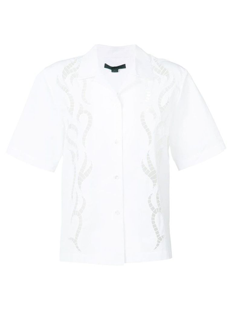 Alexander Wang laser cut shirt - White