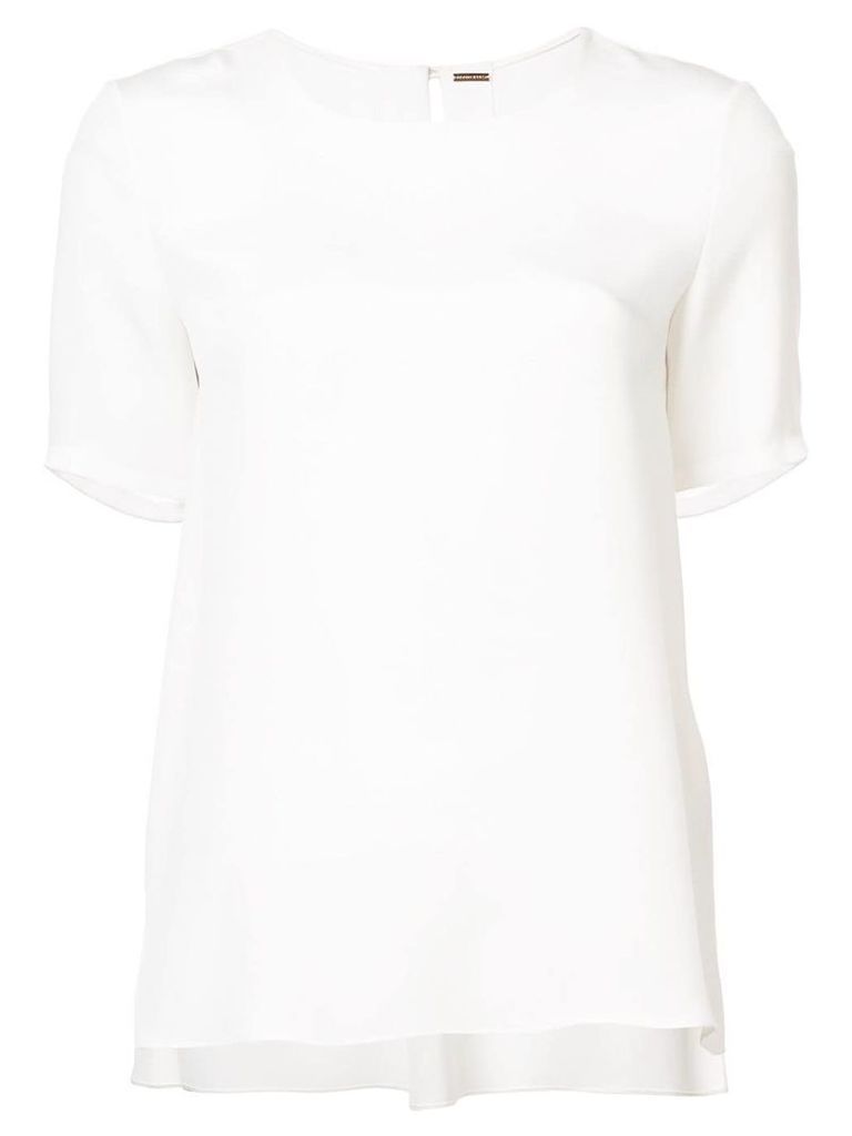 Adam Lippes pleated-back T-shirt - White
