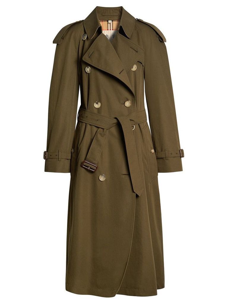 Burberry The Long Westminster Heritage Trench Coat - Green