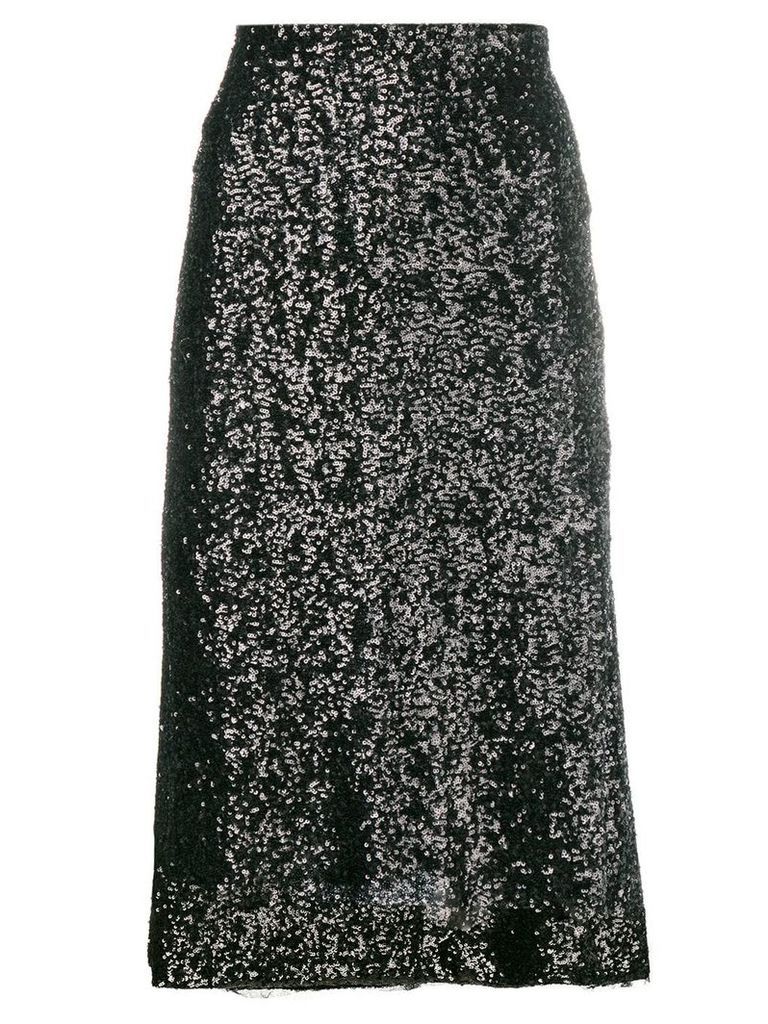Gianluca Capannolo sequin embroidered skirt - Black