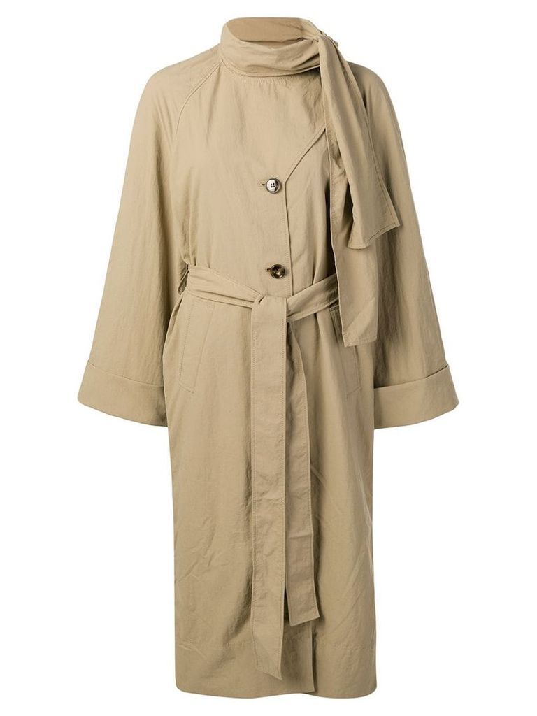 Rejina Pyo bow tie trench coat - Brown