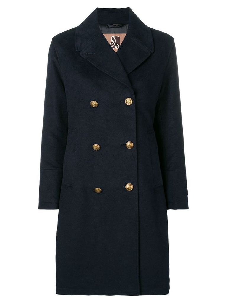 Sealup double-breasted coat - Blue