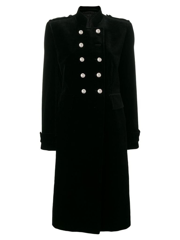 Tom Ford long military coat - Black