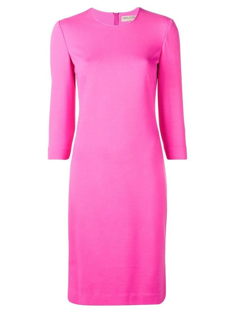 Emilio Pucci Pink Punto Milano Knit Dress