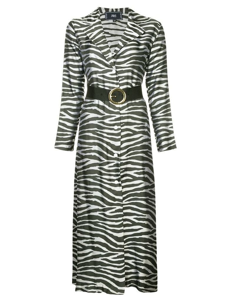 Taller Marmo zebra print dress - Metallic