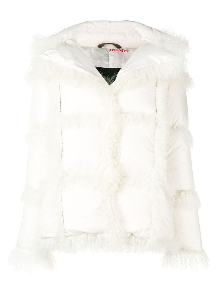 Mr & Mrs Italy hooded down jacket - White