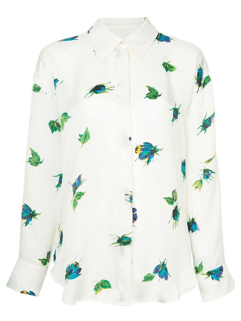 MSGM floral print shirt - White