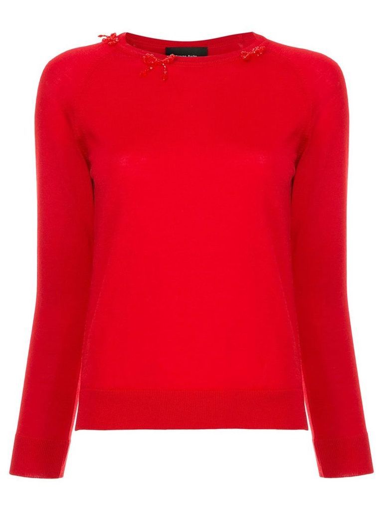 Simone Rocha bow detail sweater - Red