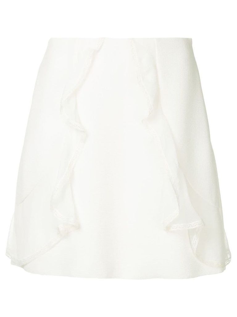 See By Chloé ruffle detail skirt - White