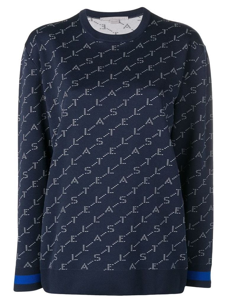 Stella McCartney logo printed sweatshirt - Blue