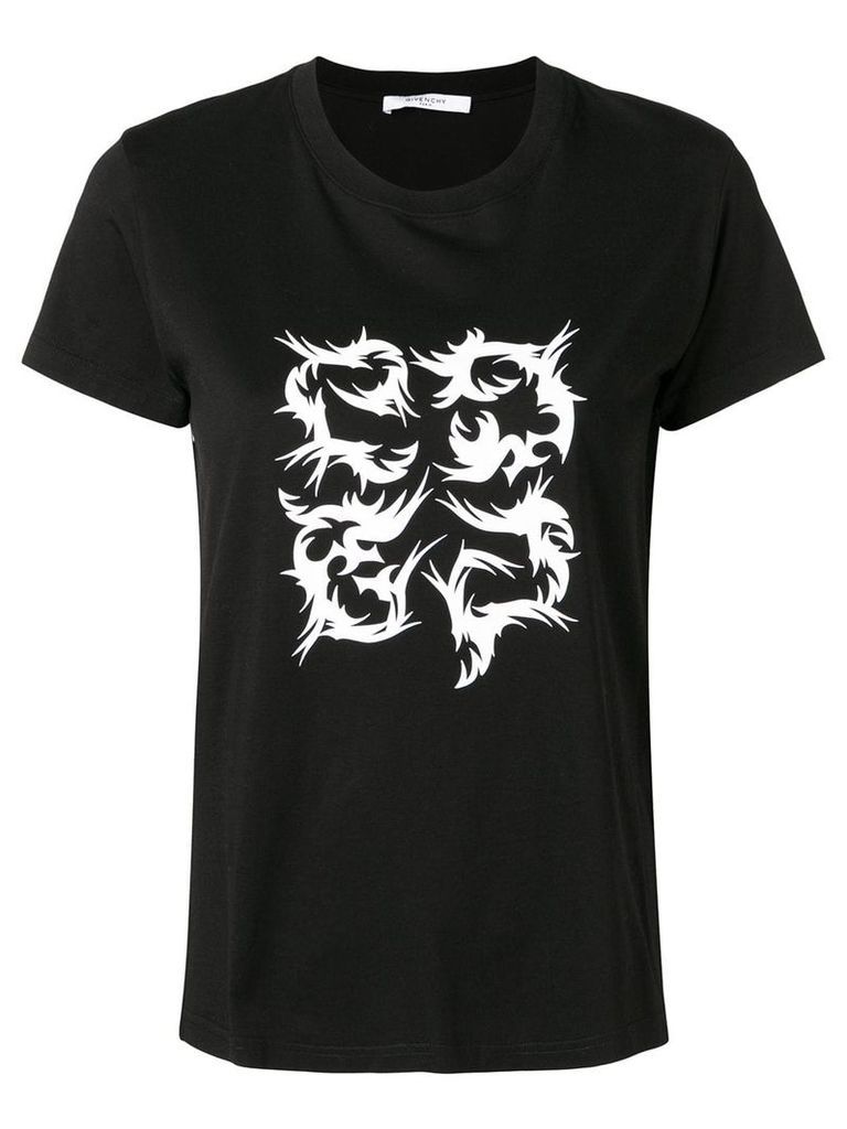 Givenchy flame logo T-shirt - Black