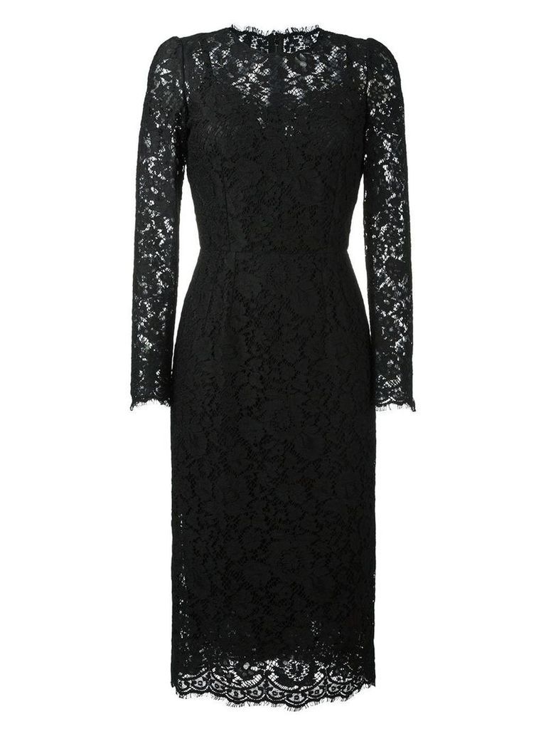Dolce & Gabbana lace fitted dress - Black