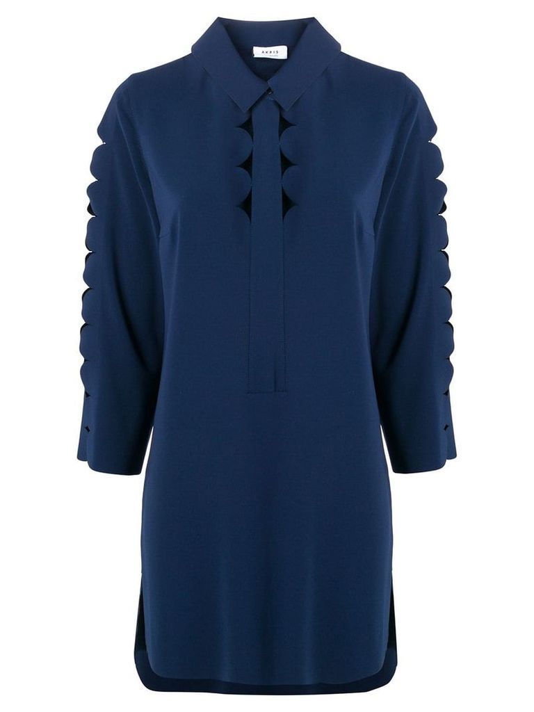 Akris Punto cut-out detail blouse - Blue