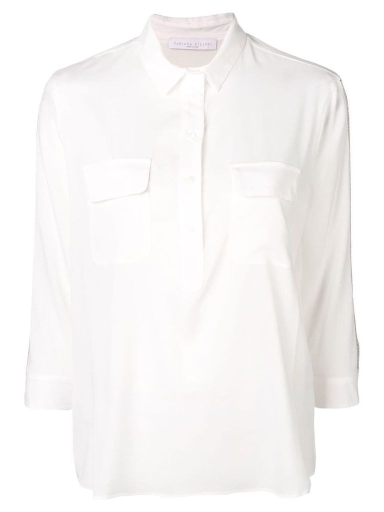 Fabiana Filippi half-button shirt - White