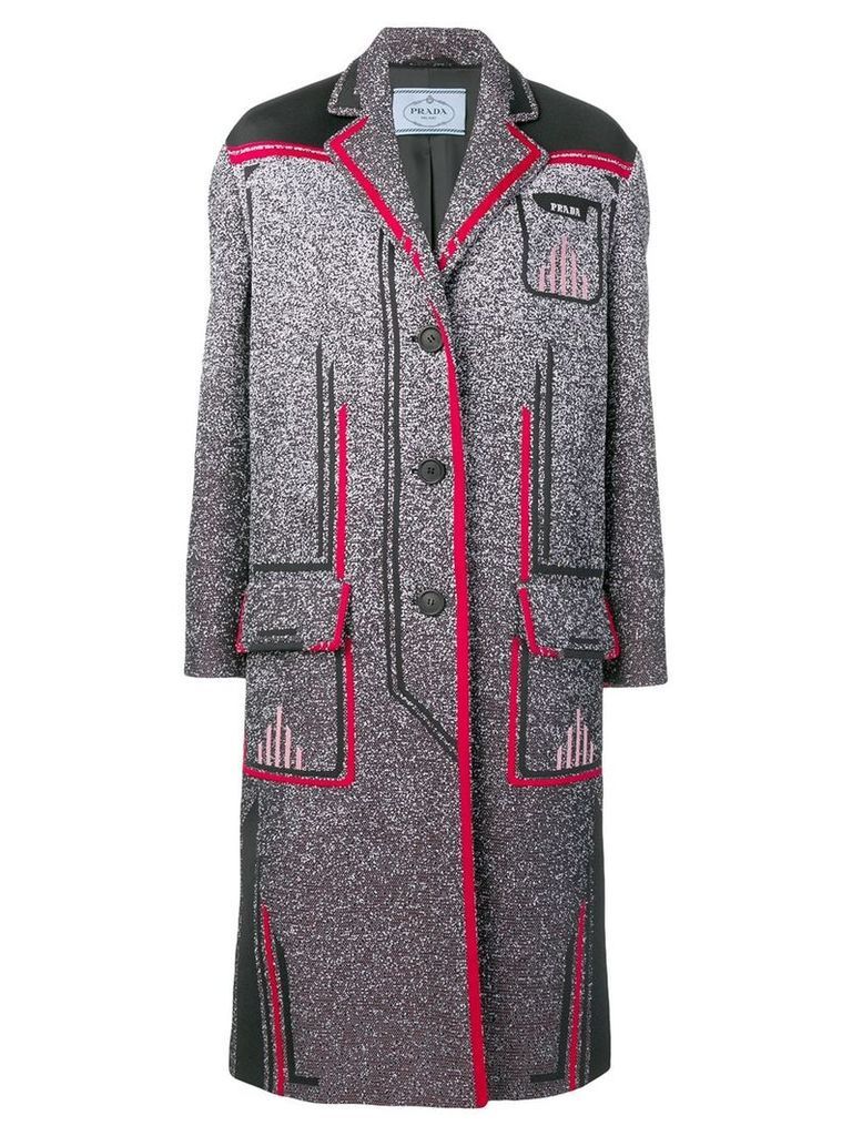 Prada mid-length coat - Grey