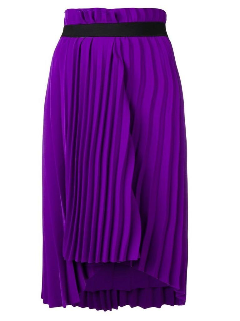 Balenciaga pleated elastic skirt - PURPLE