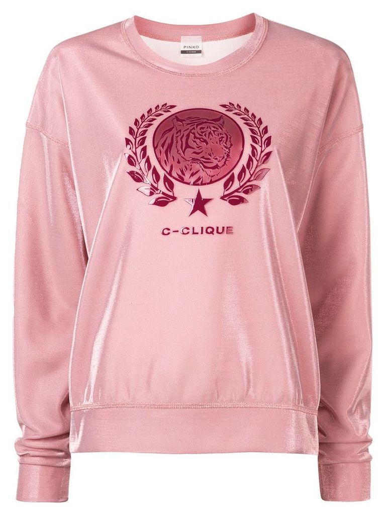 Pinko logo sheen sweatshirt