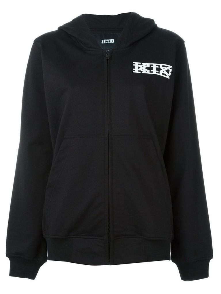 KTZ logo print hoodie - Black