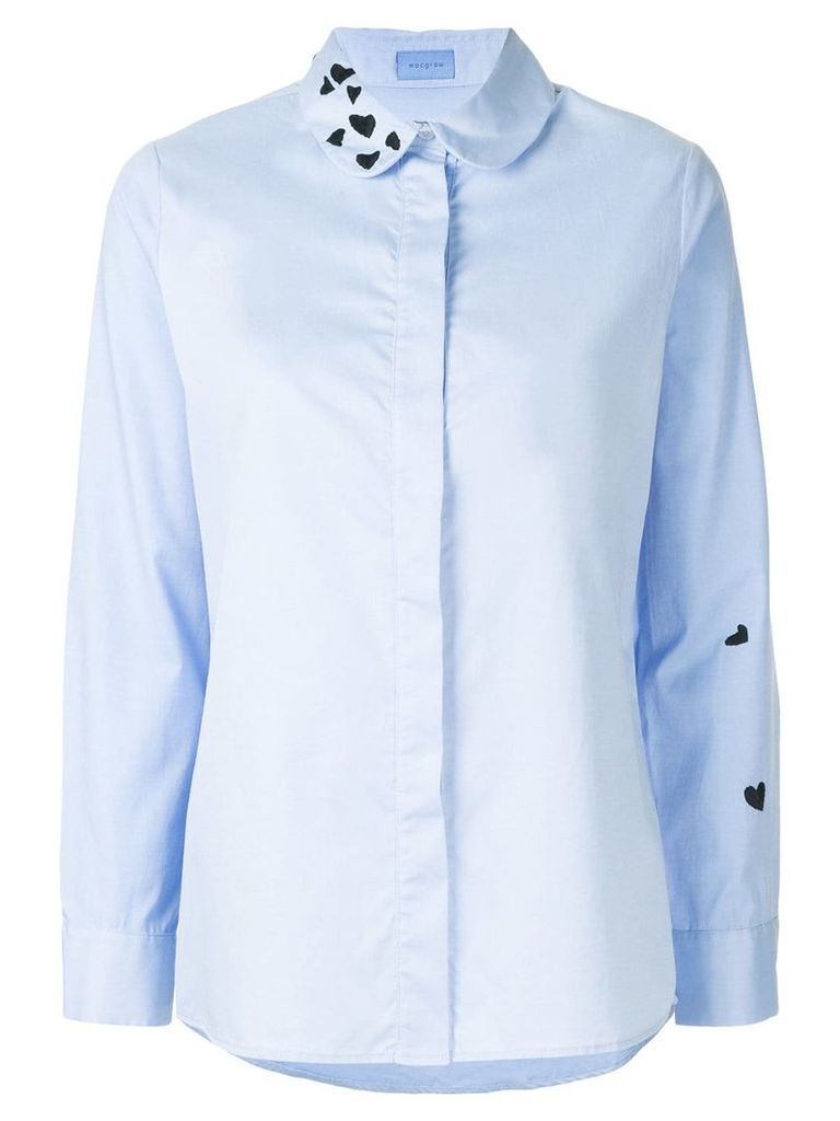 Macgraw heart embroidered shirt - Blue