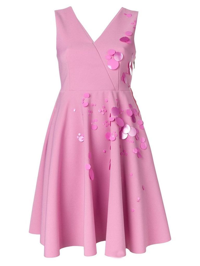 MSGM embellished flared mini dress - Pink