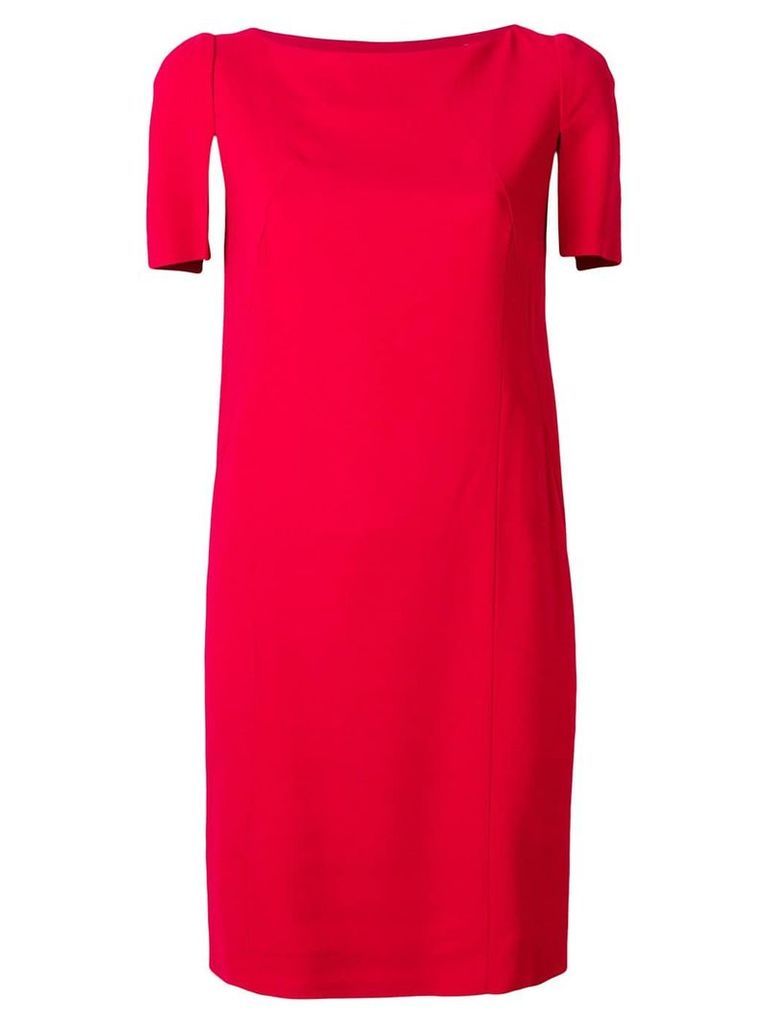 Lanvin contrast sleeve dress - Red