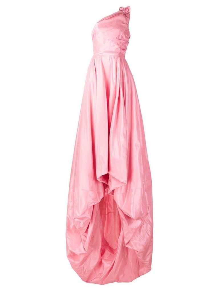 Monse one-shoulder silk gown - PINK