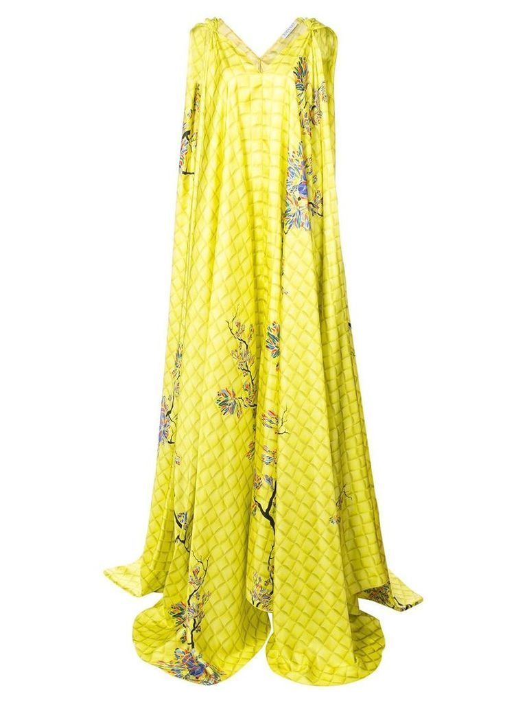 Vionnet draped blossom gown - Yellow