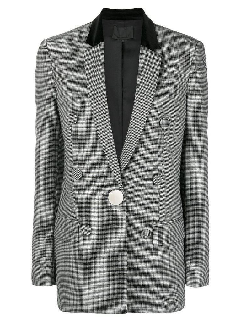 Alexander Wang plaid fitted blazer - Grey