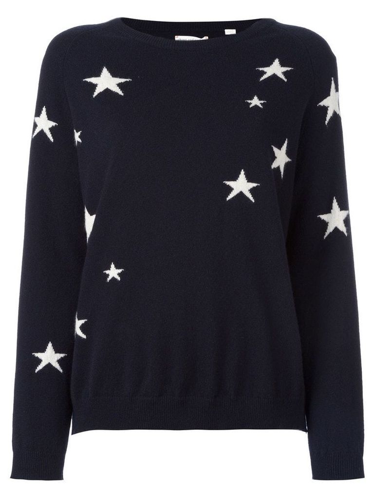 Chinti and Parker cashmere slouchy star intarsia sweater - Blue