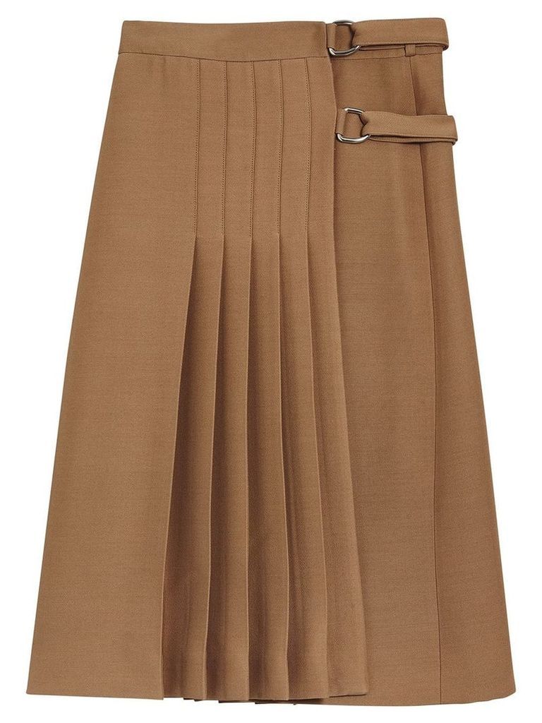 Burberry pleated skirt - Brown