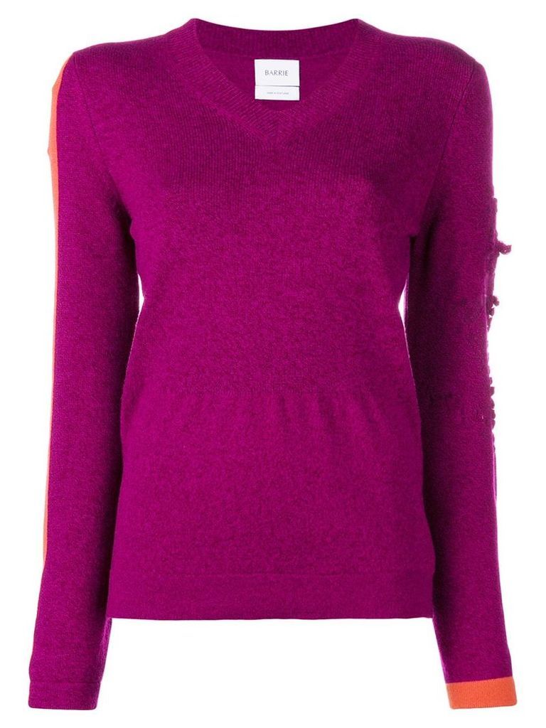 Barrie New Romantic cashmere V-neck pullover - PINK