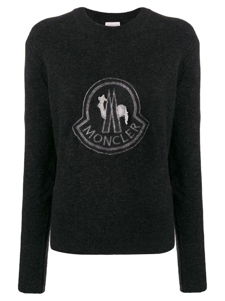 Moncler logo sweatshirt - Grey