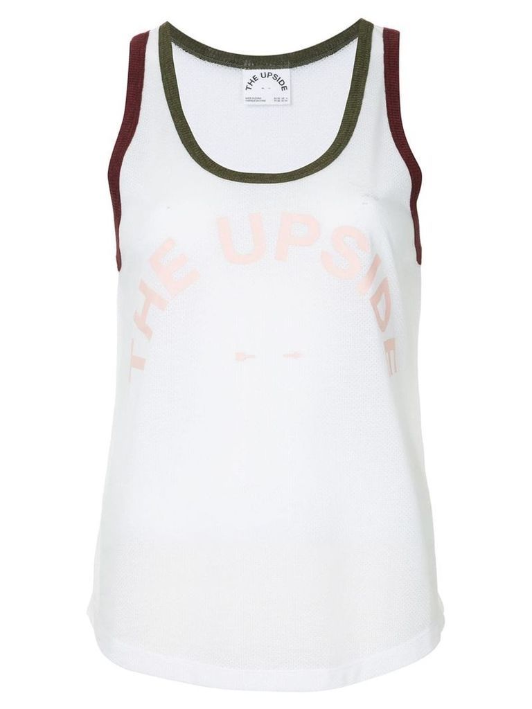 The Upside curved tank top - White