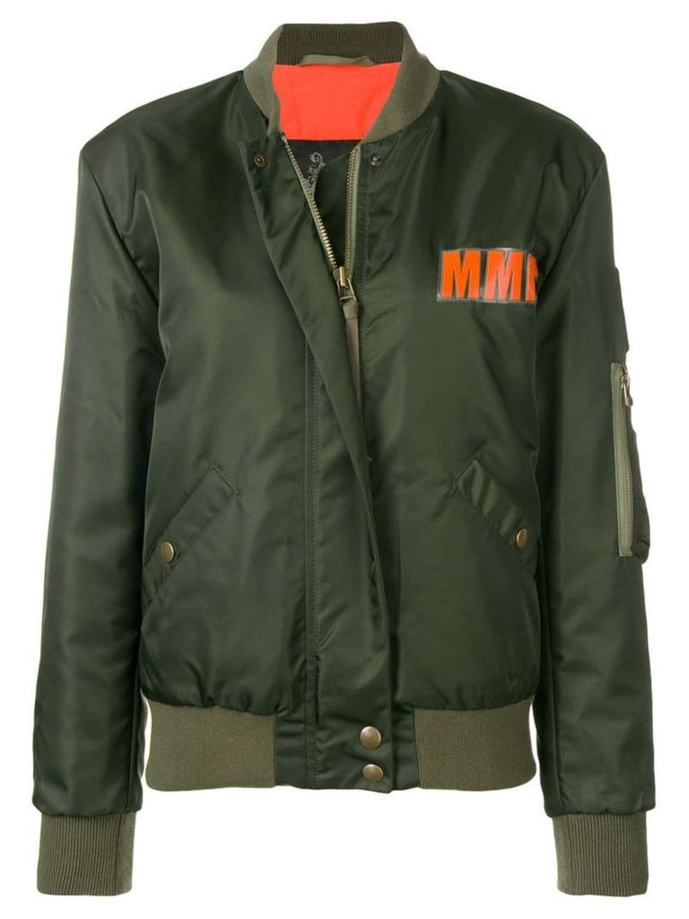 Mr & Mrs Italy logo bomber jacket - Green