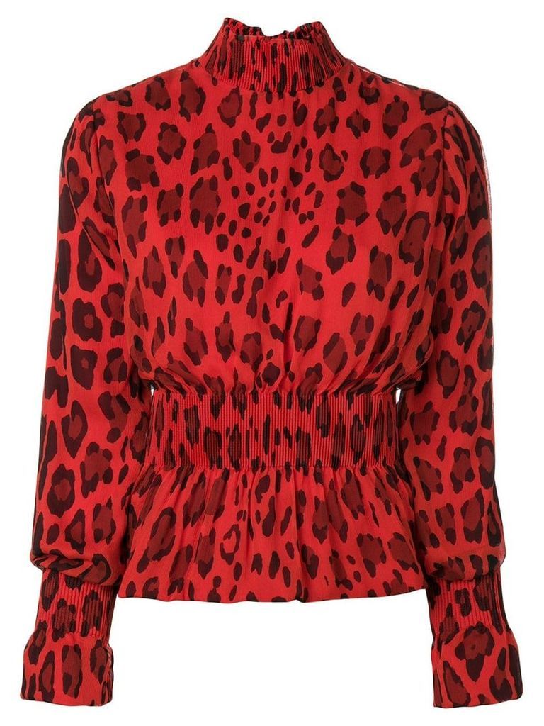 Tom Ford leopard print top - Red