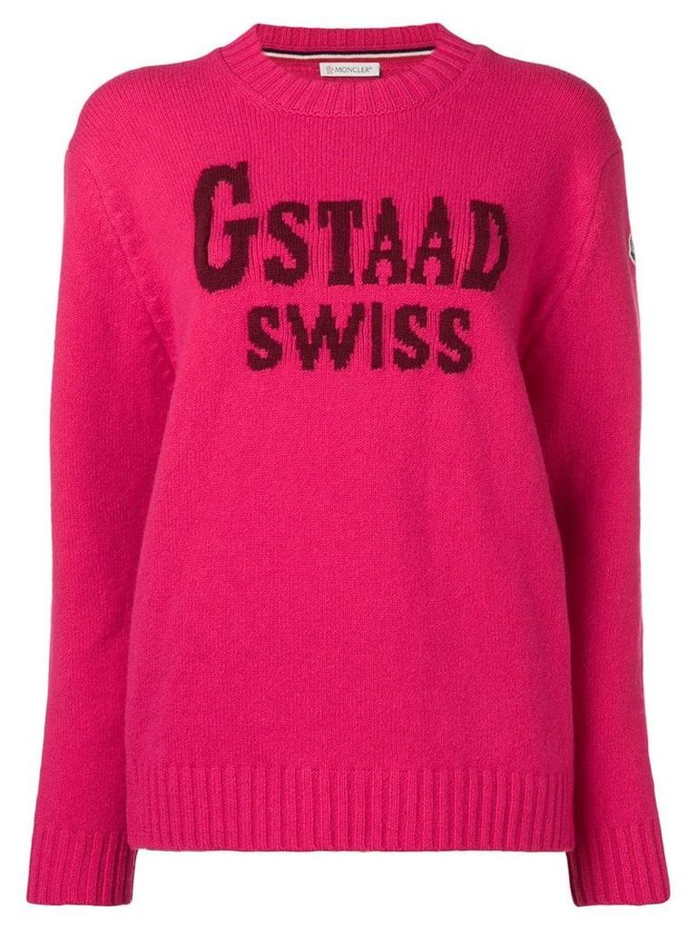 Moncler Gstaad Swiss sweater - PINK