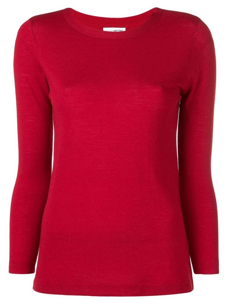 Sottomettimi knit round neck top - Red