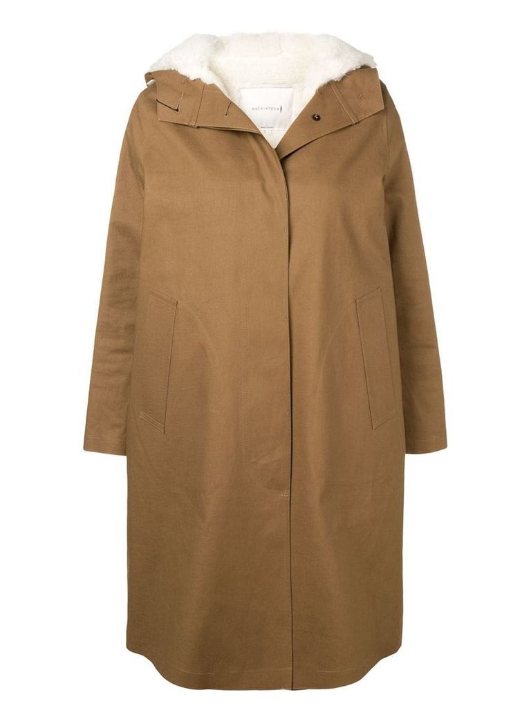 Mackintosh 0001 buttoned trench coat - Brown