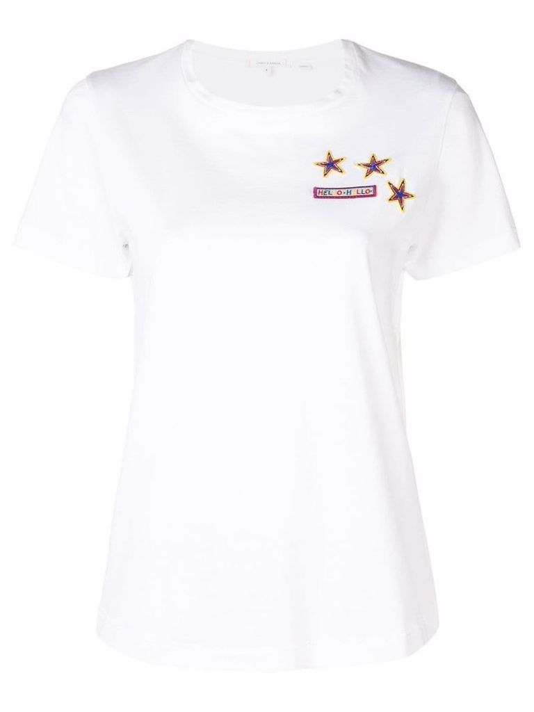 Chinti & Parker logo patch T-shirt - White