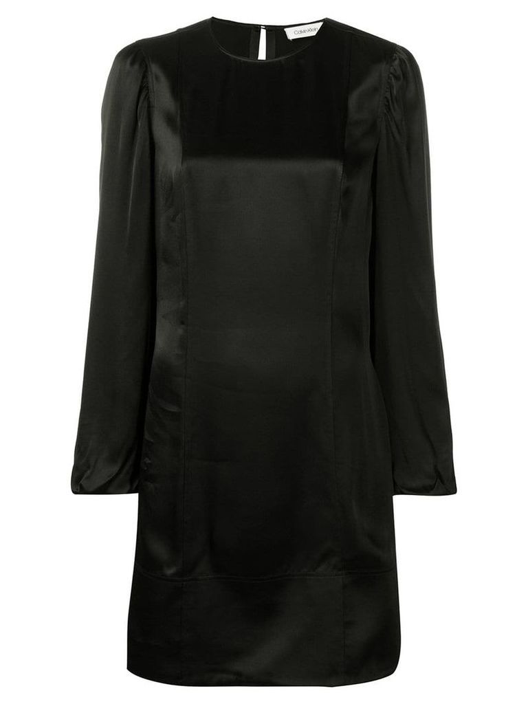 Calvin Klein balloon sleeved dress - Black