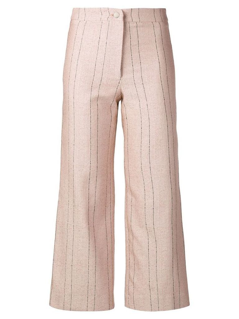 Roseanna pinstripe cropped trousers - Pink