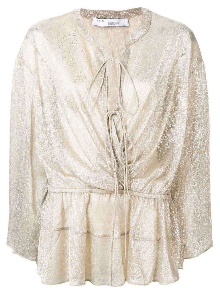 IRO shimmer longsleeved blouse - NEUTRALS