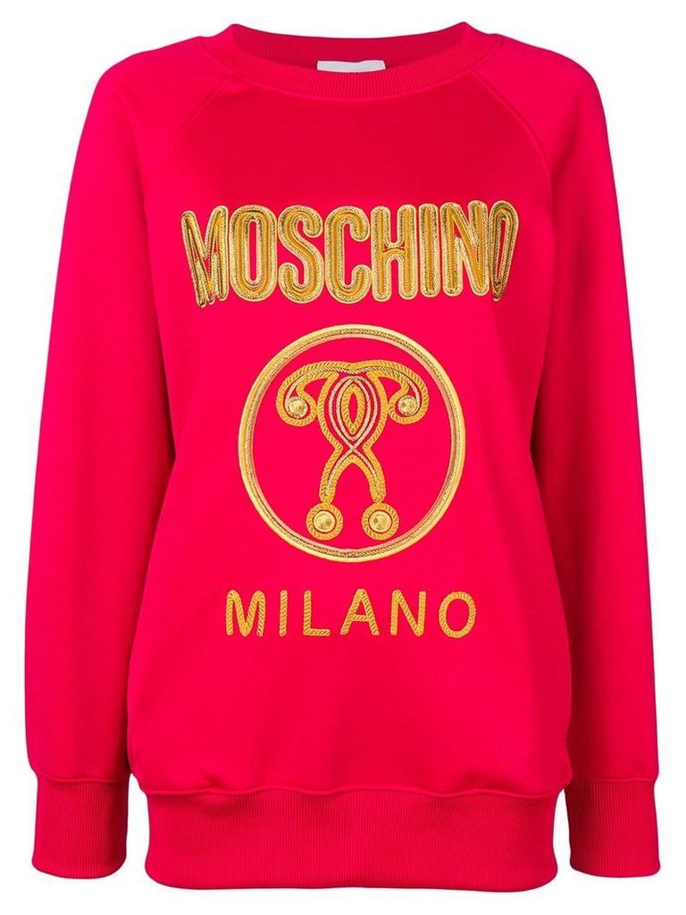 Moschino embroidered logo sweatshirt